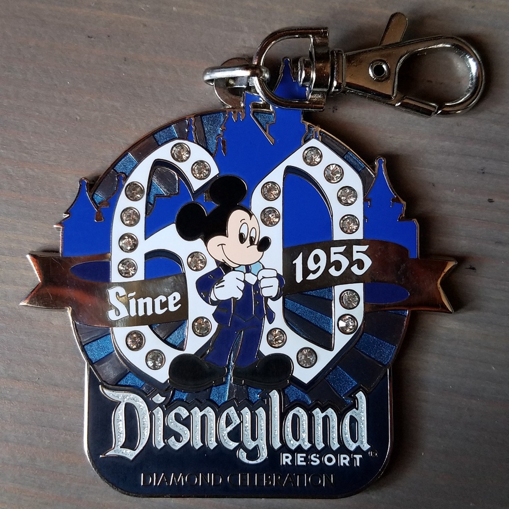 Disneyland 60th Anniversary Mickey Lanyard Medal